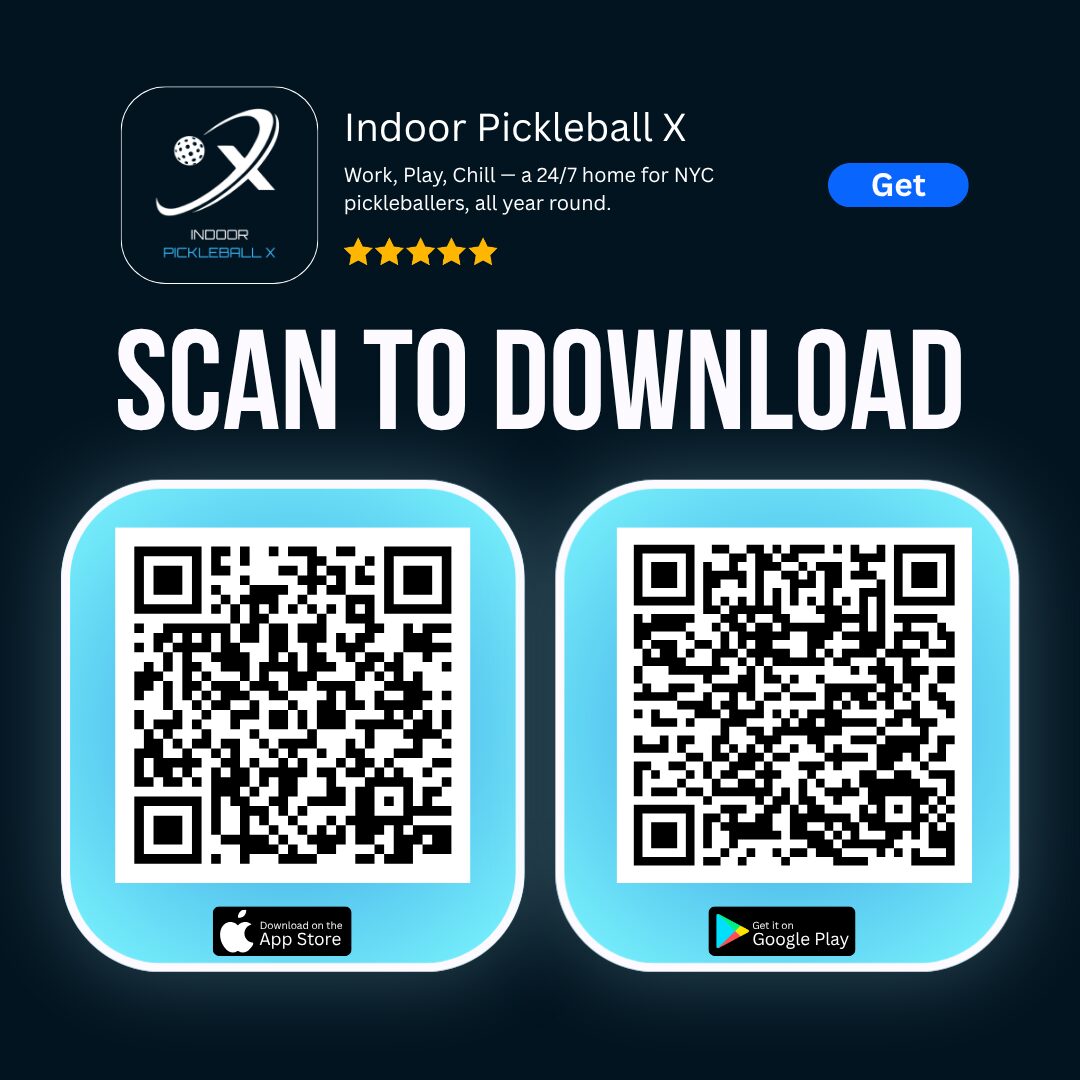 Download the Indoor Pickleball X app